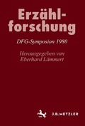 Cover: Erz&auml;hlforschung - J.B. Metzler