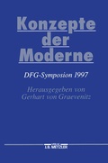 Cover: Konzepte der Moderne - J.B. Metzler