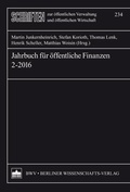 Abbildung von: Jahrbuch für öffentliche Finanzen (2016) 2 - Berliner Wissenschafts-Verlag