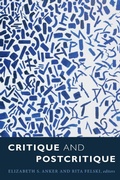Cover: Critique and Postcritique - Duke University Press
