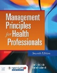 Enlarge image Cover: Management Principles for Health Professionals - Jones and Bartlett Publishers, Inc