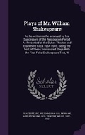Cover: Plays of Mr. William Shakespeare - Palala Press