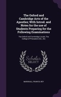 Cover: The Oxford and Cambridge Acts of the Apostles; With Introd. and Notes for the use of Students Preparing for the Following Examinations - Palala Press