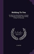 Cover: Nothing To You - Palala Press