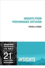 Cover: Insights from Performance Criticism - Fortress Press,U.S.