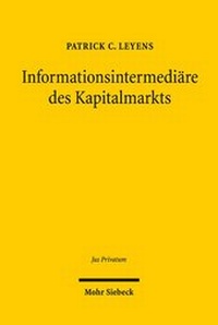 Abbildung von: Informationsintermediäre des Kapitalmarkts - Mohr Siebeck