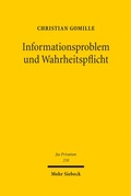 Bild: Informationsproblem und Wahrheitspflicht - Mohr Siebeck