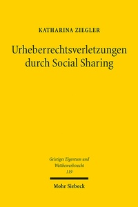 Abbildung von: Urheberrechtsverletzungen durch Social Sharing - Mohr Siebeck