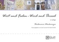 Cover: Wort und Faden - Word and Thread - BoD - Books on Demand