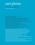 Cover: sans phrase - &ccedil;a-ira-Verlag