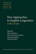 Cover: New Approaches to English Linguistics - John Benjamins Publishing Co