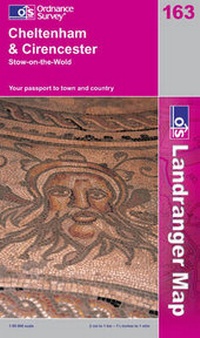 Abbildung von: Cheltenham and Cirencester, Stow-on-the-Wold - Ordnance Survey