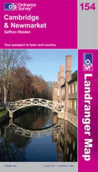 Abbildung von: Cambridge, Newmarket and Saffron Walden - Ordnance Survey