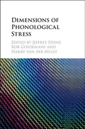 Cover: Dimensions of Phonological Stress - Cambridge University Press