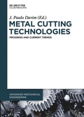 Cover: Metal Cutting Technologies - De Gruyter Oldenbourg