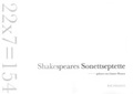 Cover: Shakespeares Sonettseptette - Wissenschaftlicher Verlag