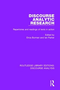 Enlarge image Cover: Discourse Analytic Research - Routledge