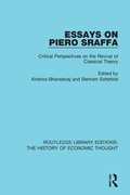 Cover: Essays on Piero Sraffa - Routledge