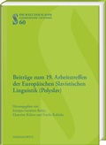 Cover: Beitr&auml;ge zum 19. Arbeitstreffen der Europ&auml;ischen Slavistischen Linguistik (Polyslav - Harrassowitz Verlag