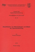 Cover: Klassifikation von Meeress&auml;ugern mit Mitteln der Spracherkennung - Shaker