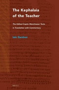 Cover: The Kephalaia of the Teacher - Brill