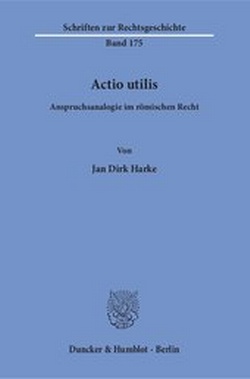 Abbildung von: Actio utilis. - Duncker & Humblot
