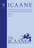 Cover: Proceedings of the 9th International Congress on the Archaeology of the Ancient Near East - Harrassowitz Verlag