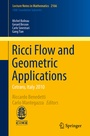 Cover: Ricci Flow and Geometric Applications - Springer