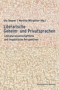 Cover: Literarische Geheim- und Privatsprachen - K&ouml;nigshausen & Neumann