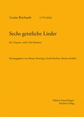 Cover: Sechs geistliche Lieder - Reichert Verlag