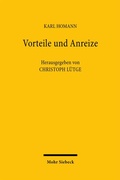Cover: Vorteile und Anreize - Mohr Siebeck