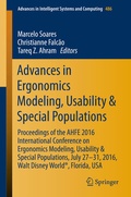 Cover: Advances in Ergonomics Modeling, Usability & Special Populations - Springer