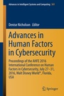 Cover: Advances in Human Factors in Cybersecurity - Springer