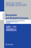 Cover: Biomimetic and Biohybrid Systems - Springer