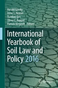 Abbildung von: International Yearbook of Soil Law and Policy 2016 - Springer