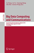 Cover: Big Data Computing and Communications - Springer