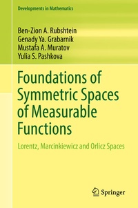 Abbildung von: Foundations of Symmetric Spaces of Measurable Functions - Springer