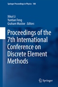 Cover: Proceedings of the 7th International Conference on Discrete Element Methods - Springer
