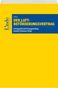 Enlarge image Cover: Der Luftbeförderungsvertrag - Linde