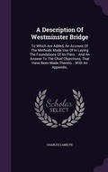 Cover: A Description Of Westminster Bridge - Palala Press