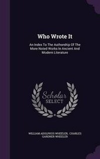 Enlarge image Cover: Who Wrote It - Palala Press