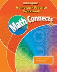 Enlarge image Cover: Math Connects Homework Practice Workbook, Grade 3 - McGraw-Hill Inc.,US