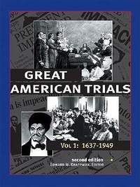 Abbildung von: Great American Trials: Trials from 1637-2001 - Cengage Gale