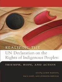 Enlarge image Cover: Realizing the UN Declaration on the Rights of Indigenous Peoples - Purich Publishing