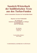 Cover: Sanskrit-W&ouml;rterbuch der buddhistischen Texte aus den Turfan-Funden. Lieferung 28 - Vandenhoeck & Ruprecht