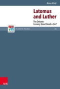 Cover: Latomus and Luther - Vandenhoeck & Ruprecht