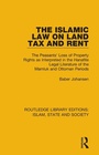 Cover: The Islamic Law on Land Tax and Rent - Routledge