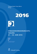 Cover: Strassenverkehrsrechts-Tagung 2016 - St&auml;mpfli Verlag AG