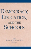Cover: Democracy, Education, and the Schools - Jossey-Bass
