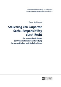 Abbildung von: Steuerung von Corporate Social Responsibility durch Recht - Peter Lang Verlag